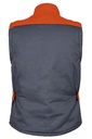 Thunder - Chaleco multibolsillos bicolor, acolchado