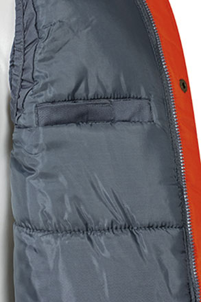 Thunder - Chaleco multibolsillos bicolor, acolchado