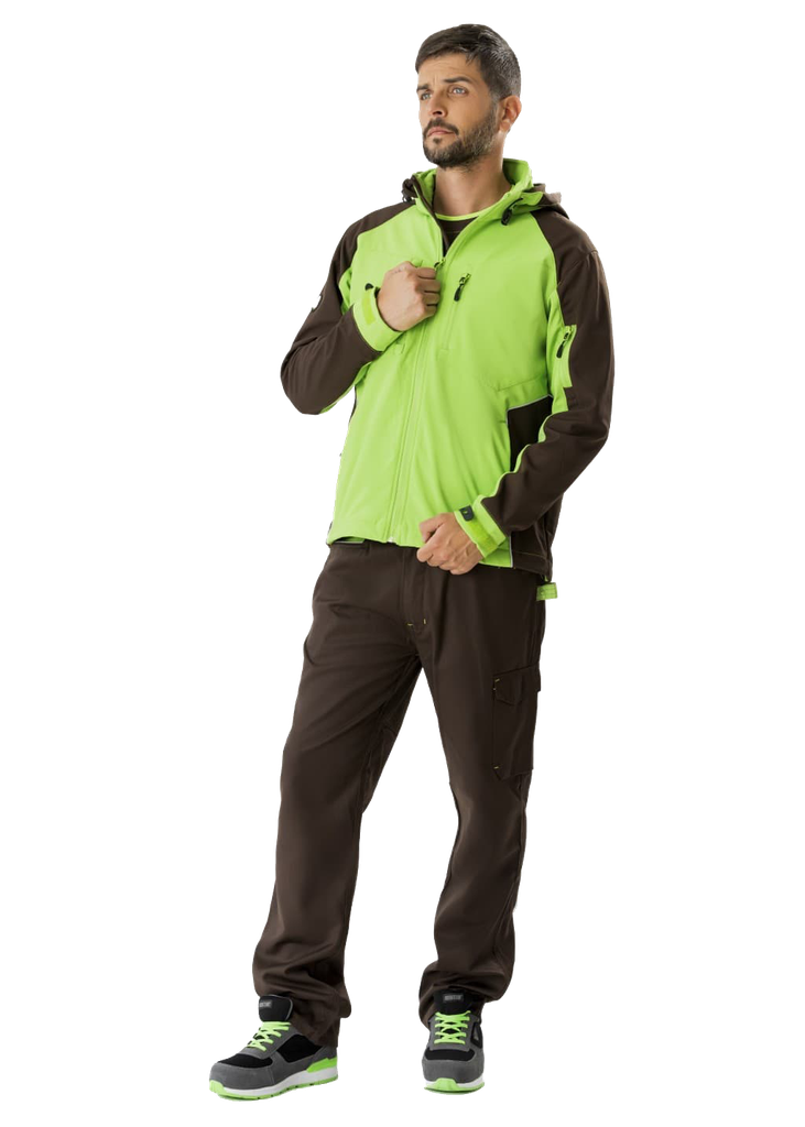 WF1040 - Softshell con Capucha - Workshell de WorkTeam - Bicolor