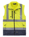 C3745 - Parka 4 en 1 - AV con Capucha - WorkTeam - Bicolor - Alta Visibilidad