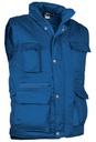 Reporter - Chaleco multibolsillos, acolchado (Azul Royal, XS)