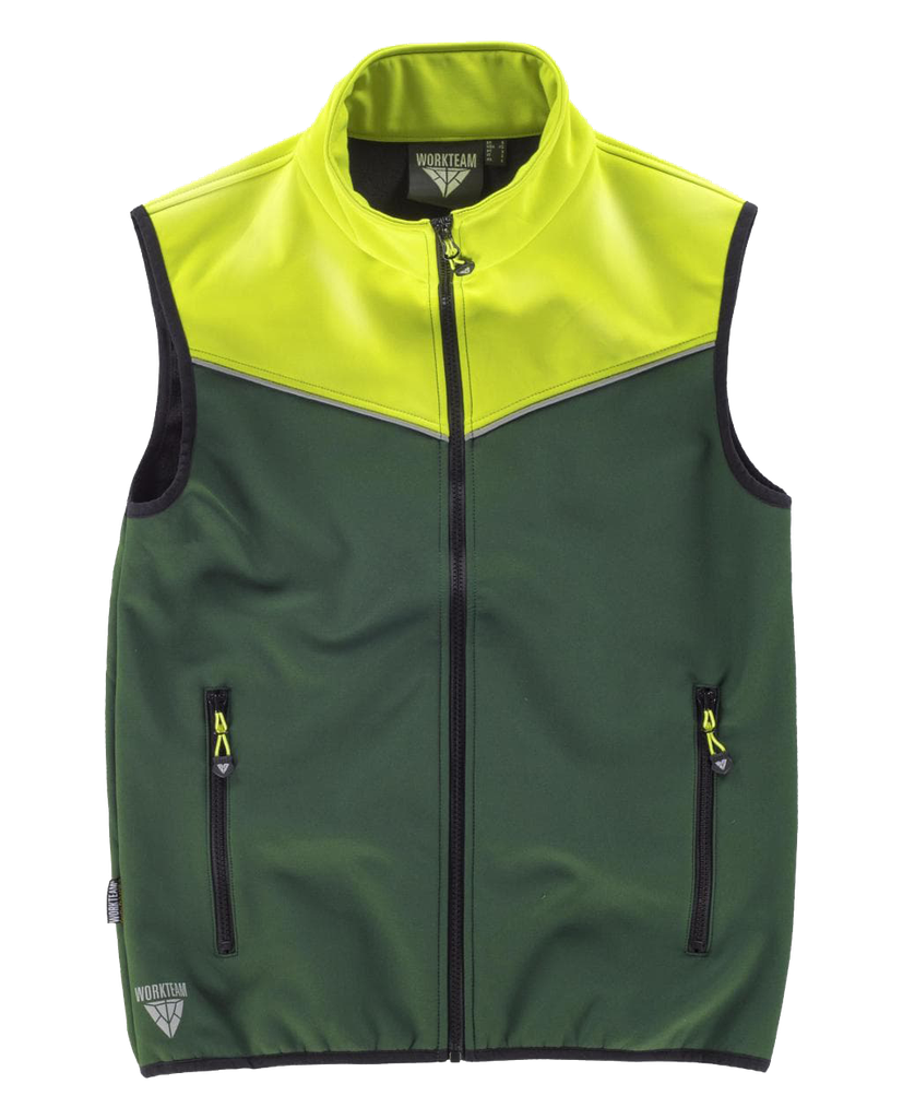 S9316 - Chaleco Softshell - Workshell de WorkTeam - Bicolor