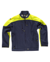 S9510 - Softshell - WorkShell de WorTeam - AV - Bicolor (S, Azul Marino - Amarillo)