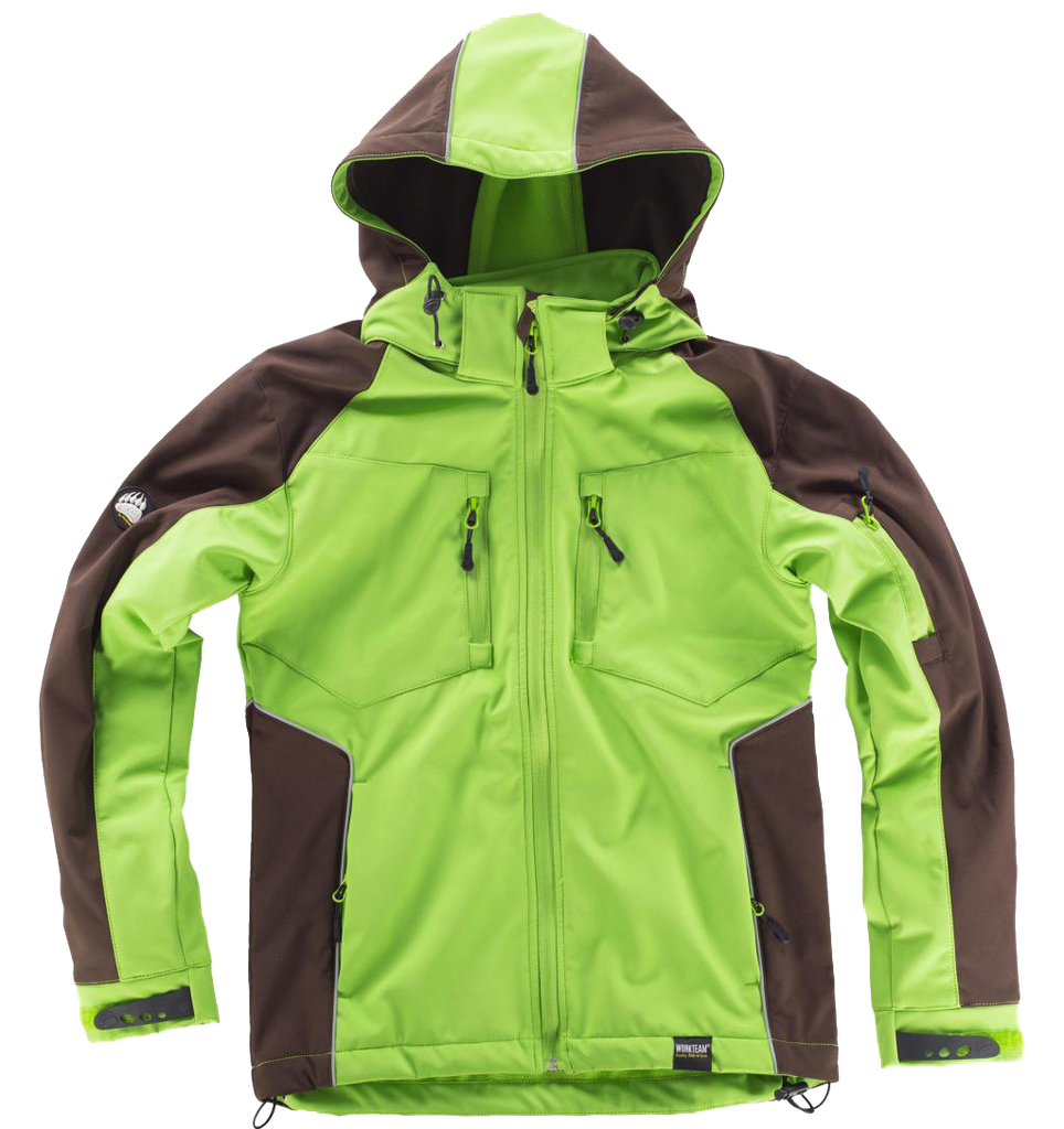 WF1040 - Softshell con Capucha - Workshell de WorkTeam - Bicolor